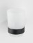 Zahnputzbecher Uno Mod. Bosio Black Edelstahl matt, rostfrei - 2