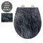 Premium WC-Sitz Mod. Slate Rock mit Relief, aus antibakteriellem Duroplast - 2