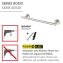 Badetuchstange Mod. Bosio Edelstahl Matt, rostfrei, 40 cm - 2
