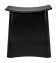 2in1 Badhocker Mod. Wing Schwarz Matt, Badhocker mit herausnehmbarem Wäschesack - 2