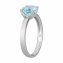 Ring Gold 585 mit Blautopas (beh.) Sky blue - 2