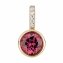 Anhänger Gold 585 mit 5x Brillant zus. 0,02ct. und Rhodolith - 2
