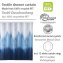 Duschvorhang Mod. Alara, 180 x 200 cm, Textil (100 % recyceltes Polyester) - 2