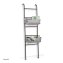Leiter-Regal, Metall/Stoff mit Ablagen - 2