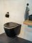 WC-Sitz Mod. Bambusa Black, aus MDF und Bambus - 2