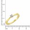 Ring 375/- Gold Brillant 0,10ct. - 2
