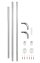 Winkelstange Universal extra stark Chrom, 3 verschiedene Kombinationsmöglichkeiten - 2