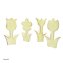 Frühlingsblumen 4 er Set aus Keramik 15 cm - 2