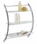 Wandregal Mod. Vermont Chrom mit 3 Glasablagen, Ablagen aus Sicherheitsglas - 2