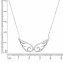 Kette Engelsflügelkette 925/- Sterling Silber rhodiniert Zirkonia Weiß - 2