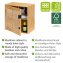 Medikamentenschrank Mod. Allegre, aus Bambus und Rattan - 2