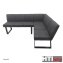 Eckbank 192 x 152 cm Schwarz Vemal kurzer Schenkel rechts - 2