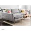 Ecksofa Antonius Webstoff Grau links - 2