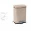 Treteimer Mod. Leno, Taupe 5 L, Easy-Close Absenkautomatik - 2