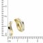 Ohrring 375/- Gelbgold 2farbig Zirkonia - 2