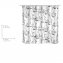 Anti-Schimmel Duschvorhang Mod. Faces, Textil (Polyester), 180 x 200 cm, wasserabweisend, waschbar - 2