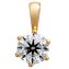 Anhänger mit Kette 750/- Gelbgold 1 Brillant 1,0 ct. - 2