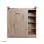 Sideboard mit 8 Regalfächern Sonoma - 2