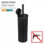 Static-Loc® Plus WC-Garnitur Mod. Pavia Schwarz, geschlossen, Befestigen ohne Bohren - 2