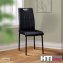 Esszimmerstuhl Denton Kunstleder Schwarz 4er-Set - 2