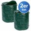 Multi-Abfall-Sack XXL, 2er Set, zum Transport von Grünschnittabfällen - 2