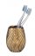 Bad-Accessoire Set Mod. Idro Gold, 2-tlg., Seifenspender und Zahnputzbecher - 2