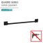 Vacuum-Loc® Badetuchstange Mod. Quadro Schwarz, Befestigen ohne Bohren - 2