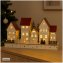 LED Holz Weihnachtsdorf mit Wintermotiv Batteriebetrieben - 2
