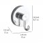 Vacuum-Loc® Toilettenpapierhalter Mod. Milazzo & Haken, 3-tlg., Befestigung ohne bohren - 2