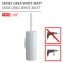 Turbo-Loc® WC-Garnitur Mod. Orea White matt, aus rostfreiem Edelstahl - 2