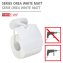 Turbo-Loc® Toilettenpapierhalter mit Deckel Mod. Orea White matt, aus rostfreiem Edelstahl - 2