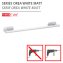 Turbo-Loc® Badetuchstange Uno Mod. Orea White matt, 60 cm, aus rostfreiem Edelstahl - 2