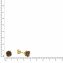 Ohrringe Gold 585 mit echtem Rauchquarz 5mm - 2
