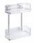 Vacuum-Loc® Wandregal 2 Etagen Mod. Quadro Edelstahl, Befestigen ohne bohren - 2