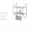 Exclusiv Wandregal mit 2 Ablagen, mit Handtuchhalter - 2