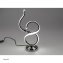 LED Tischlampe 38 cm Spirale Silber - 2