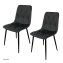 Stuhl Mesa Eco 2er-Set Velvet Grau - 2