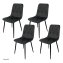 Stuhl Mesa Eco 4er-Set Velvet Grau - 2