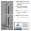 Edelstahl Wandhaltegriff Mod. Secura 65,5 cm, Bad-Sicherheitsgriff, belastbar bis 120 kg - 2