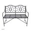 Sitzbank aus Metall Gartenbank - 2