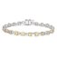 Armband 925-Sterling Silber rhodiniert Citrin rund - 2