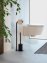 Stand WC-Garnitur Mod. Levante, schwarz, Stahl, 23x63x17 cm, rostfrei und freistehend - 2