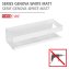Turbo-Loc® Wandablage Mod. Genova White matt, Befestigen ohne Bohren mit Spezial-Klebepad - 2