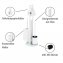 Stand WC-Garnitur Mod. Ravina Weiß, 3-in-1 Funktion mit Ersatzrollenhalter - 2