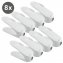 Schuhhalter Weiß 8er Set, platzsparend übereinander stapelbar - 2