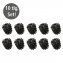 Ersatzbürstenkopf für Toilettenbürsten, WC-Ersatzbürste, 10 er Set, Ø 8 cm, schwarz - 2