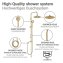 Duschsystem Mod. Young Line Gold, Handbrause mit 3 Funktionen - 2