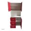 Küchenschrank Blanca Rot Weiß - 2