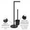 Stand WC-Garnitur Mod. Parus Schwarz, aus lackiertem Stahl - 2