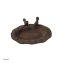 Dekorative Vogeltränke aus Metall braun Gartendekoration - 2